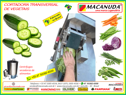 MÁQUINA PROFISSIONAL DE CORTAR PEPINO MACANUDA A MARCA MAESTRA